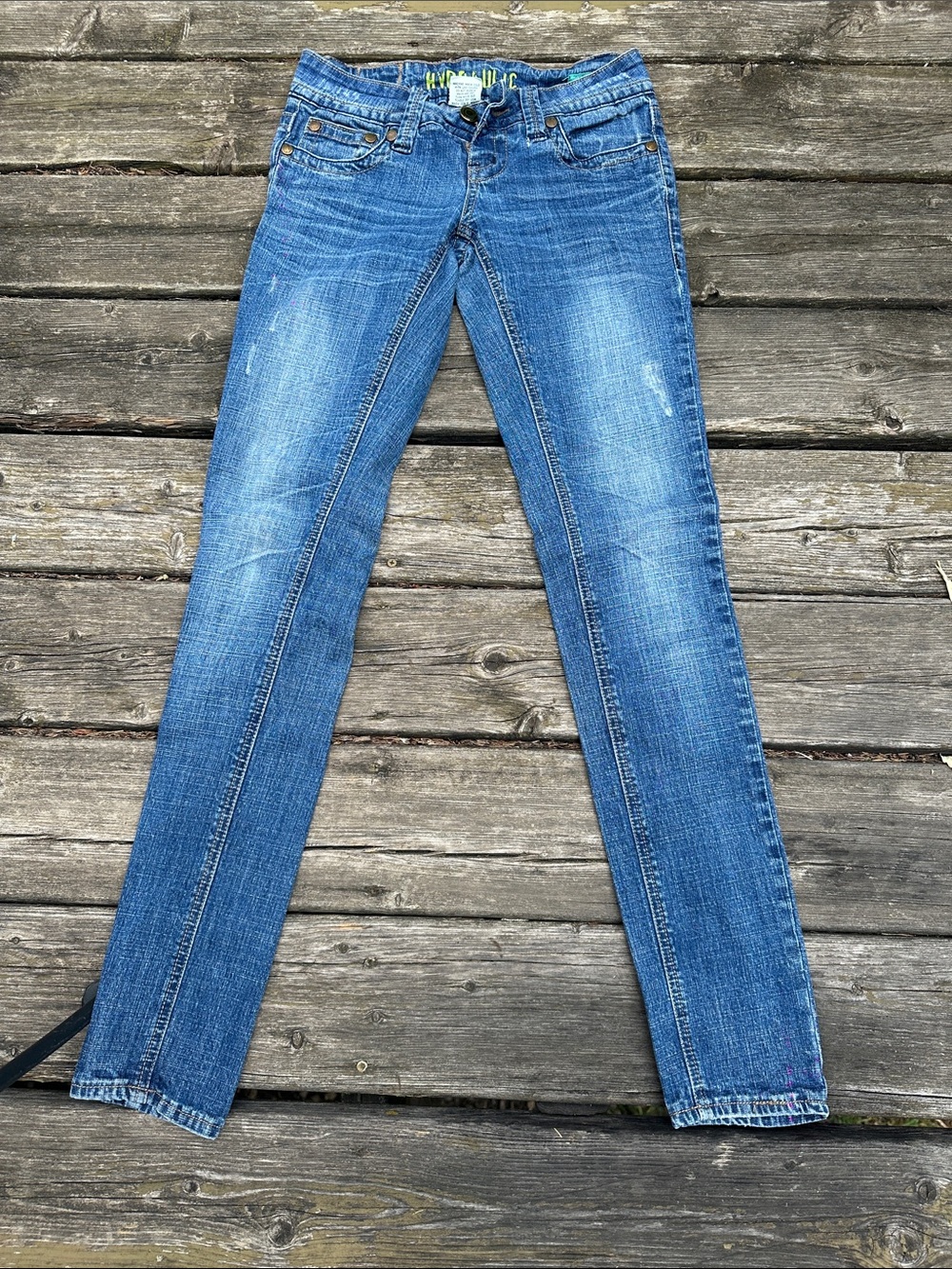 Hydraulic Women's Skinny Jeans in Blue Wash